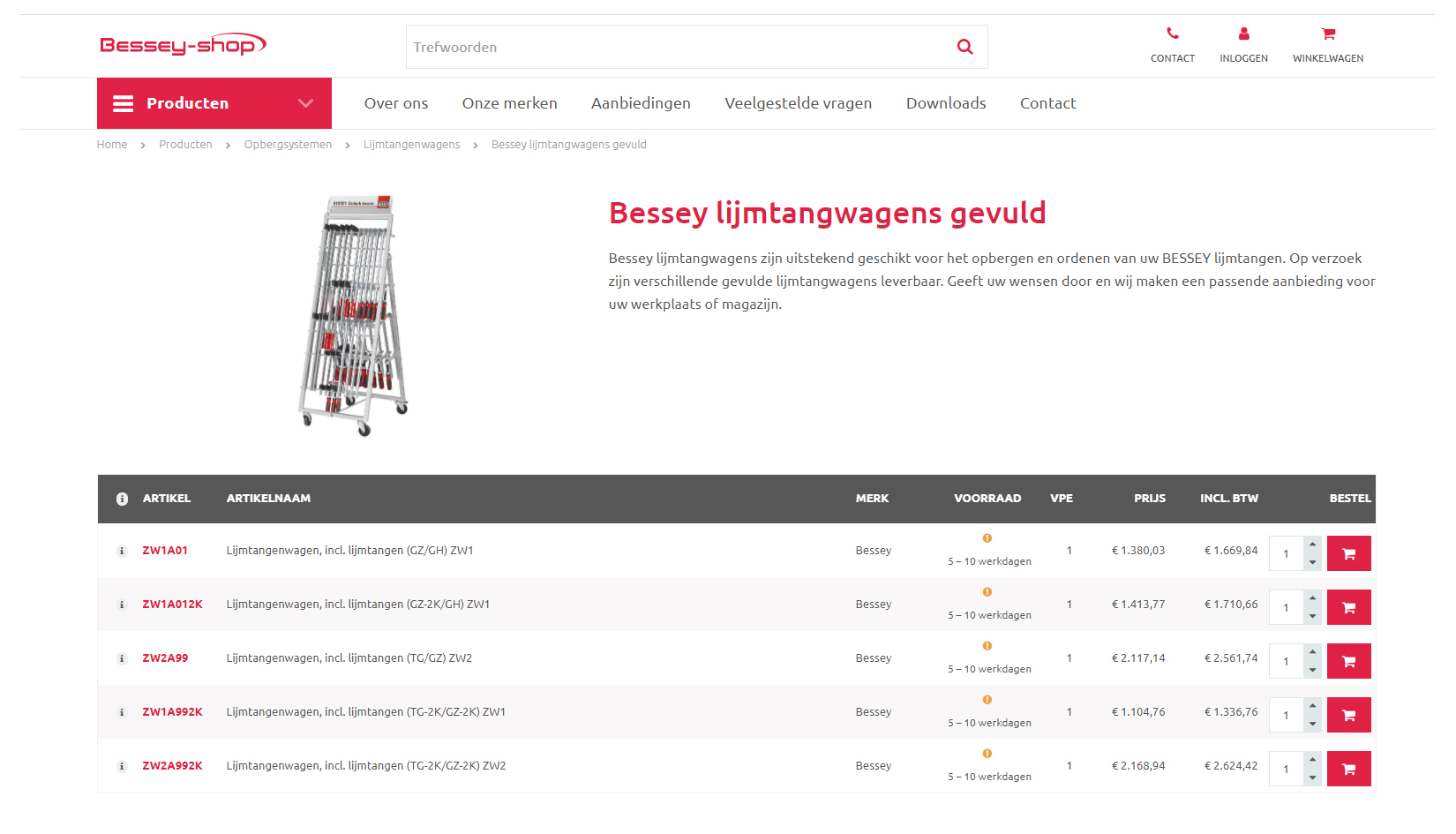 webshop Borenco